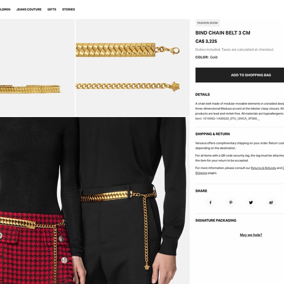 $3225 AUTHENTIC new VERSACE rare runway BELT - Picture 16 of 16